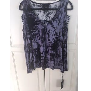 Rock & Republic Cold Shoulder Long Sleeve Shirt